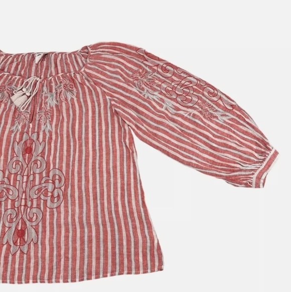 Anthropologie Akemi + Kin Audria Long-Sleeve Peasant Blouse - Picture 3 of 13